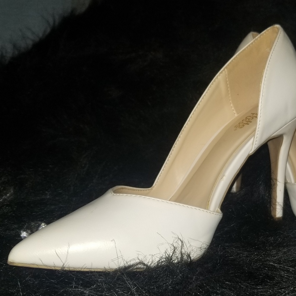 White pumps